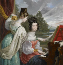 Porträt der Hon. Charlotte Stuart (1817-1861) und der Hon. Louisa Stuart (1818-1891)